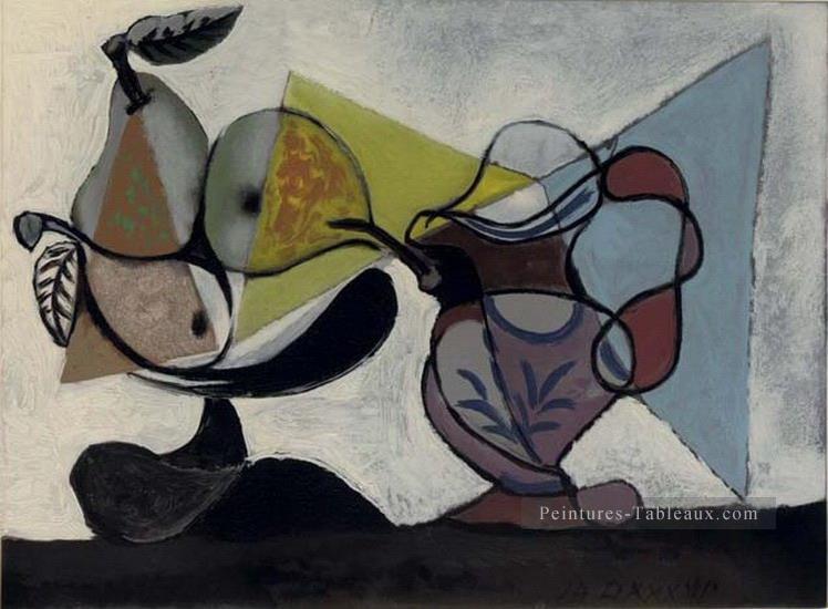 Nature morte aux fruits 1939 cubiste Pablo Picasso Peintures à l'huile